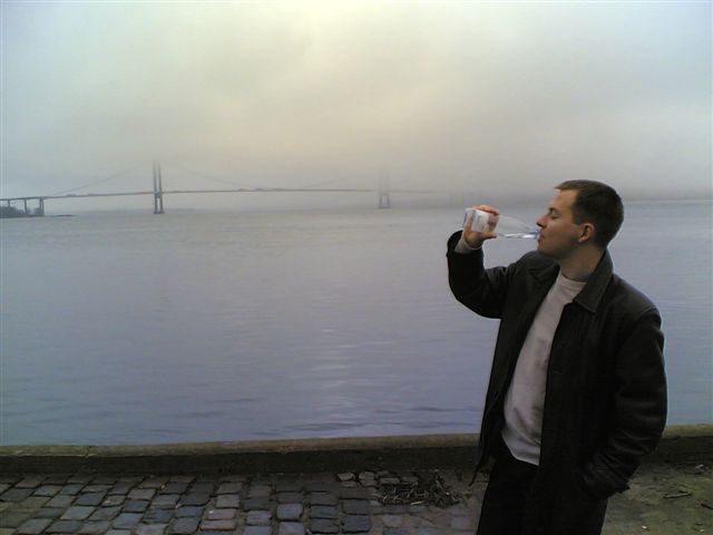 In Middelfart on a foggy day