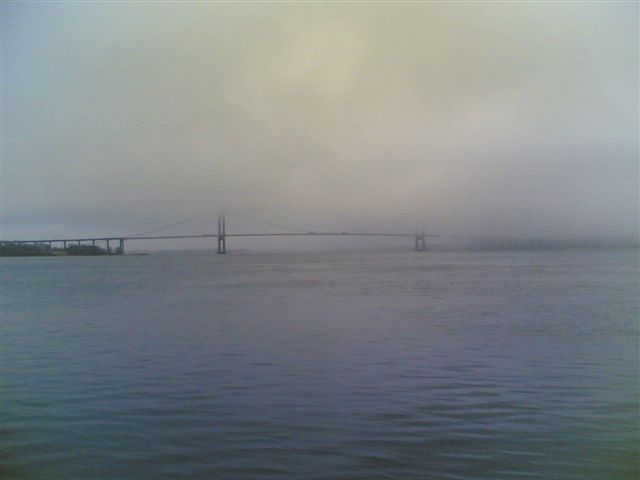 In Middelfart on a foggy day