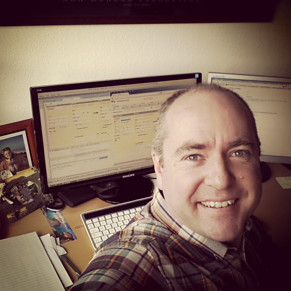 Working on the computer today