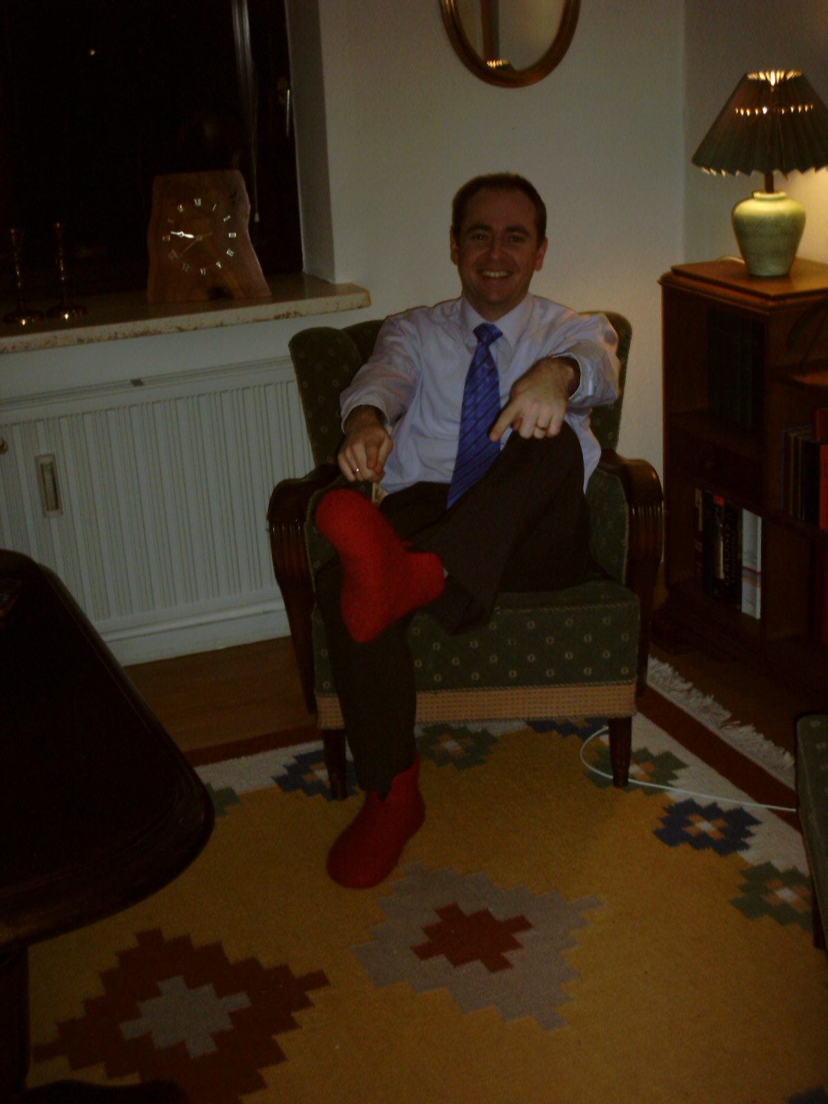Check out my new slippers!
