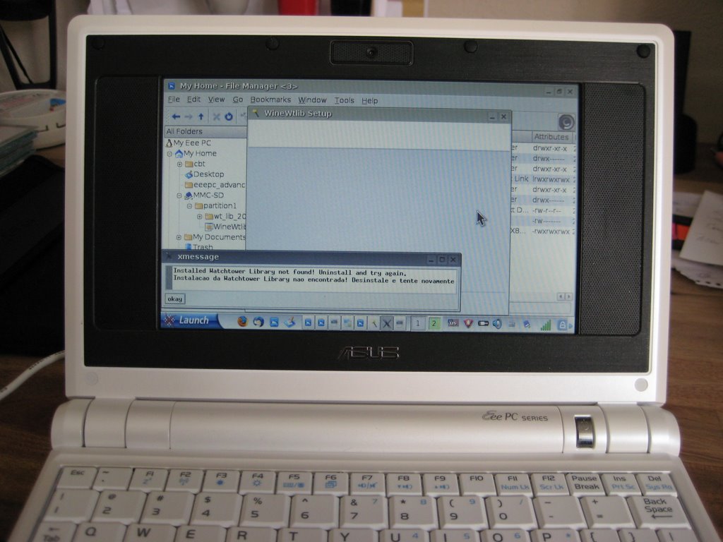Trying to install Watchtower Library on the eeepc