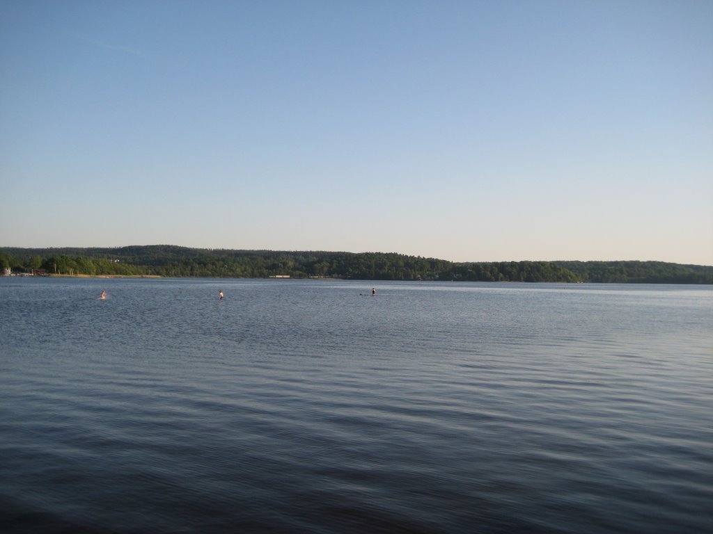 Swimming in Aspen Lake.