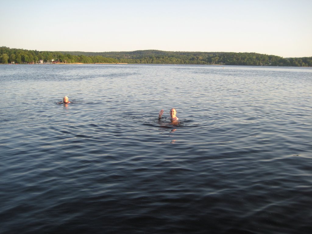 Swimming in Aspen Lake.