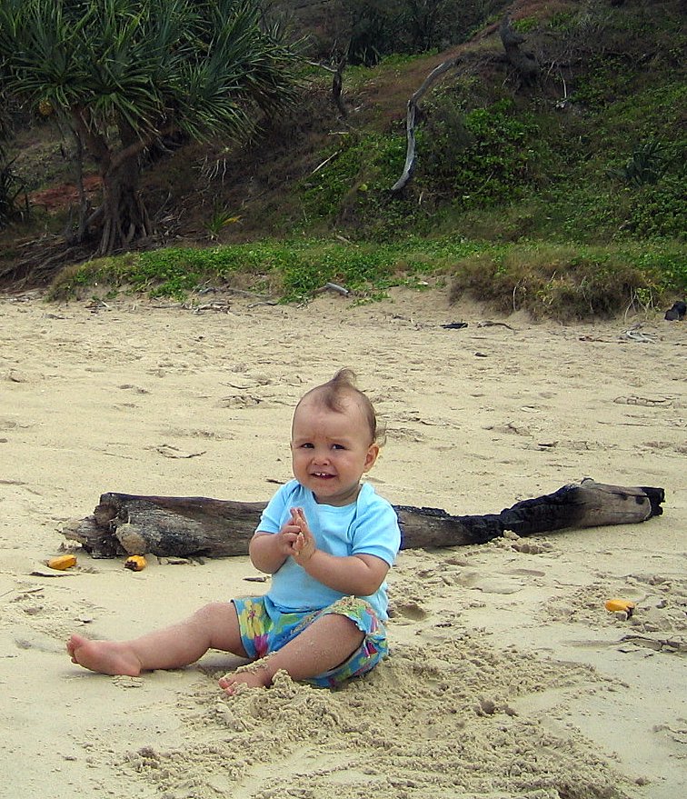 Chrystal at the beach