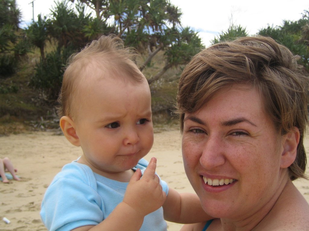 Chrystal at the beach