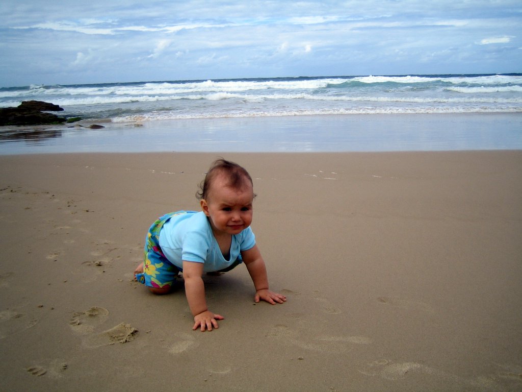 Chrystal at the beach