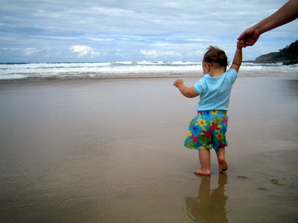 Chrystal at the beach