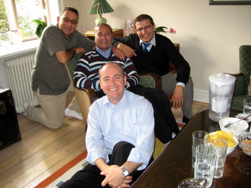Good friends over for dinner