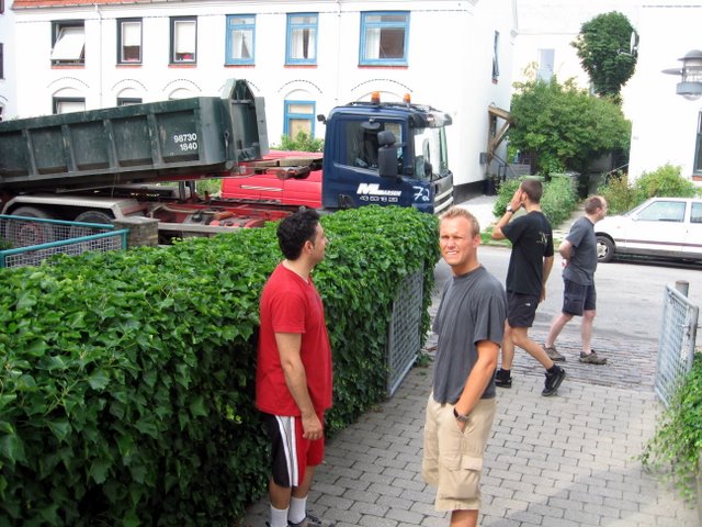 Good friends helping us move in