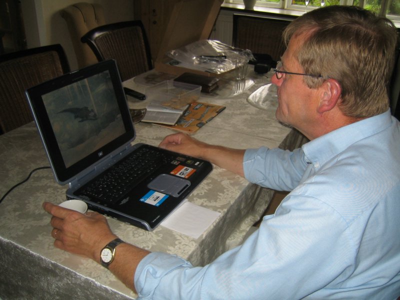 Per & and his laptop
