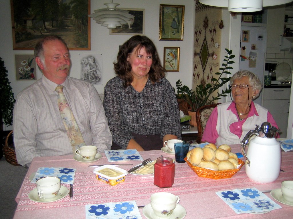 En hyggelig dag sammen med Farmor