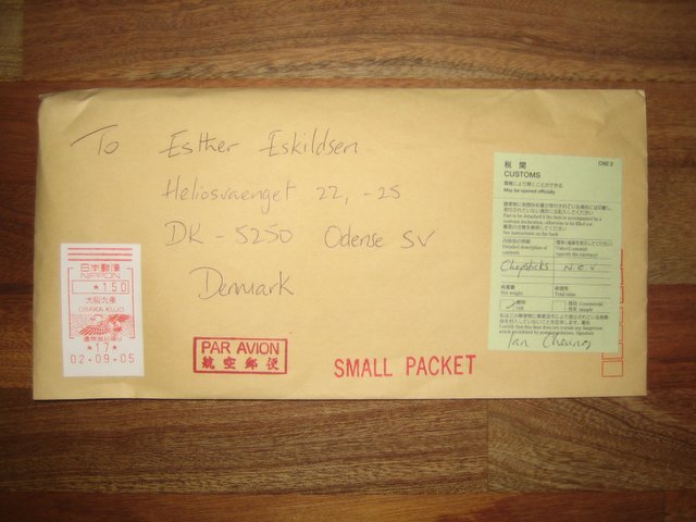 Esther got free stuff from Japan!