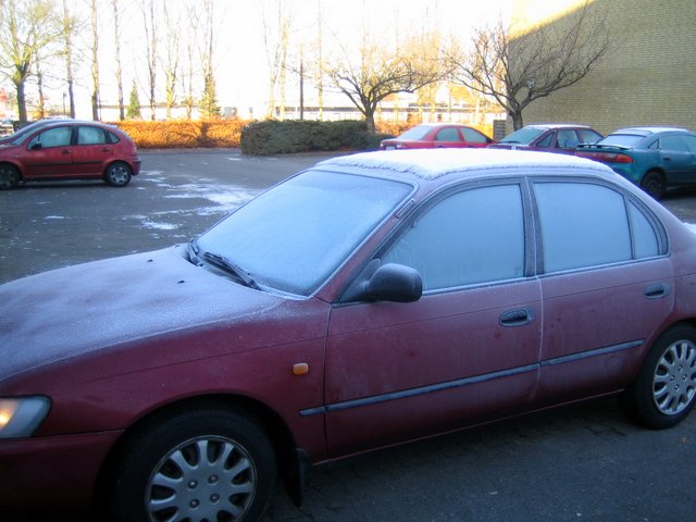 Icy car