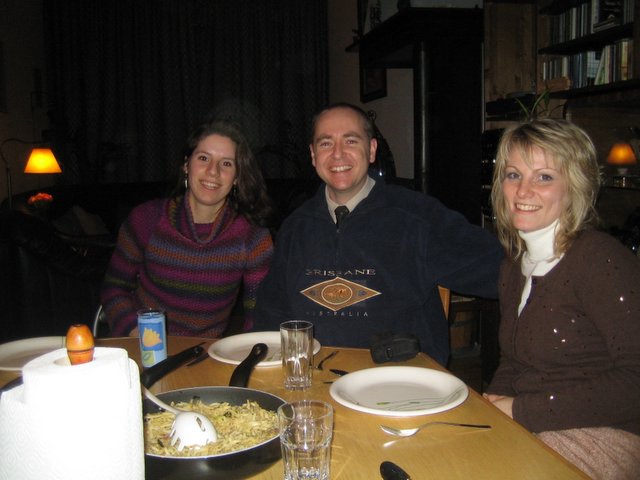 Dinner with Franz, Daniela and Tom