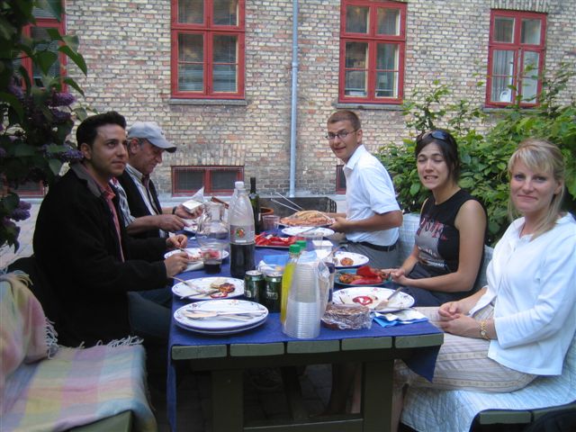 A BBQ in the "backyard"