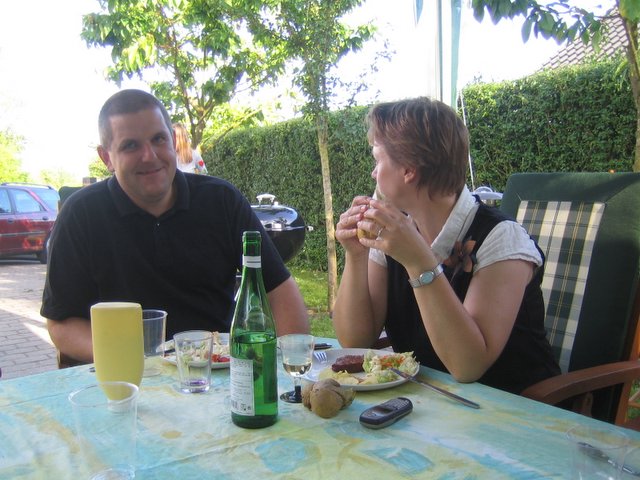 BBQ get together with Michael and Helena