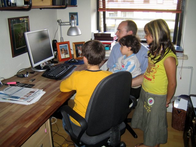 Saturday afternoon and evening: Looking after the kids