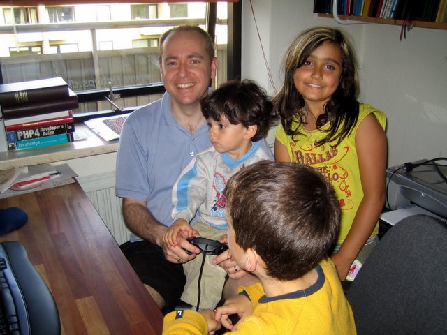 Saturday afternoon and evening: Looking after the kids