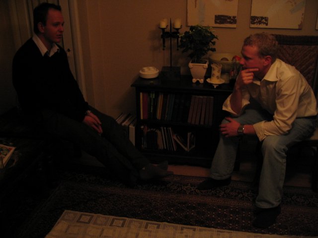 More photos from our evening at Søren and Carina's place