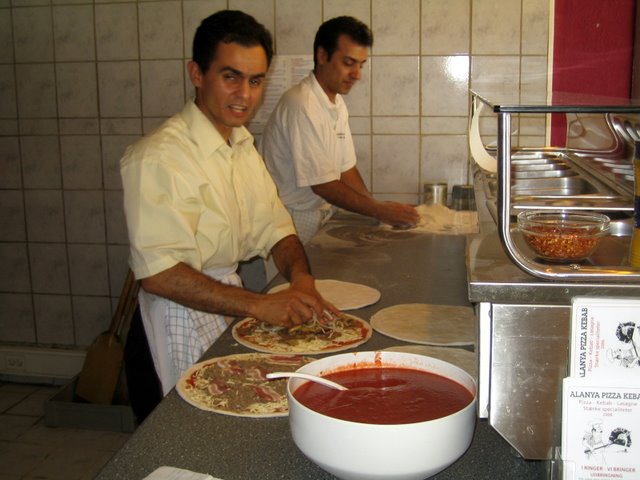Pizza after the meeting