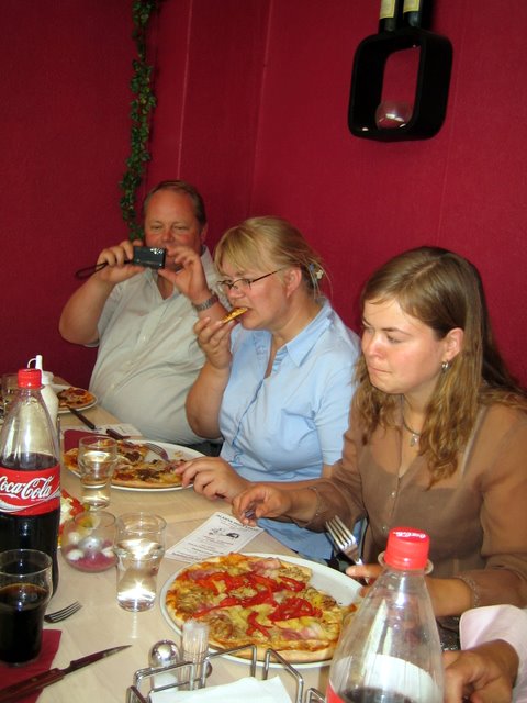 Pizza after the meeting