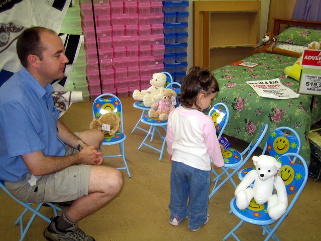 Tea party at the yarn shop