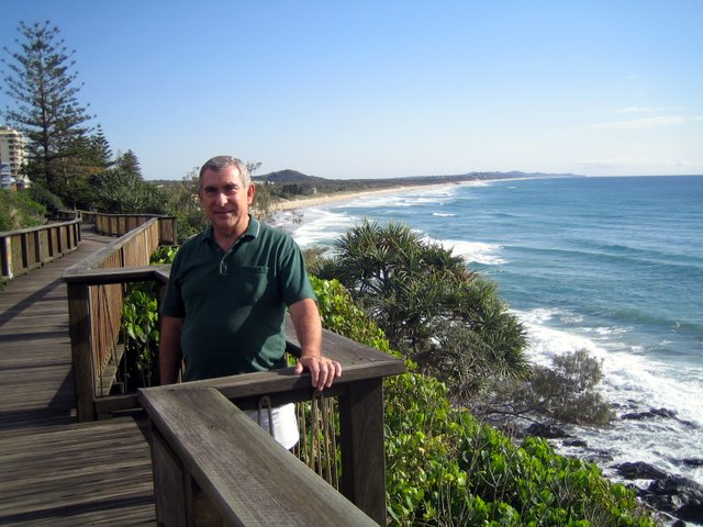 Walking along the beach