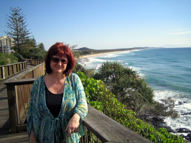 Walking along the beach