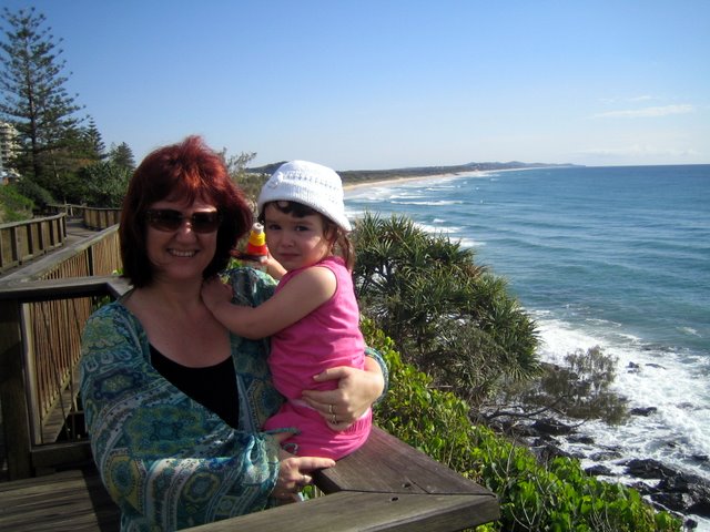 Walking along the beach