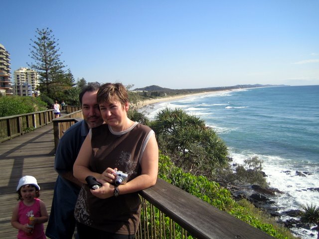 Walking along the beach