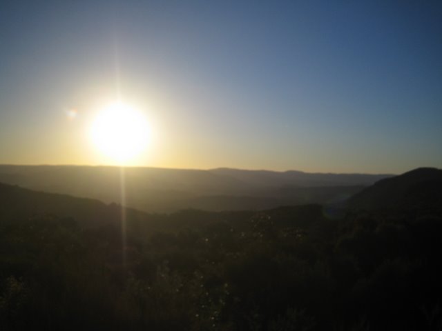Blue mountains' sunset