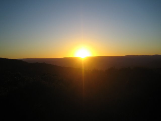 Blue mountains' sunset
