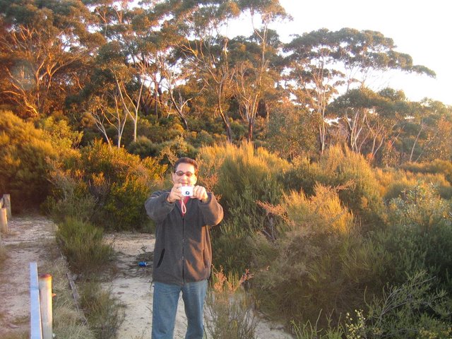 Blue mountains' sunset