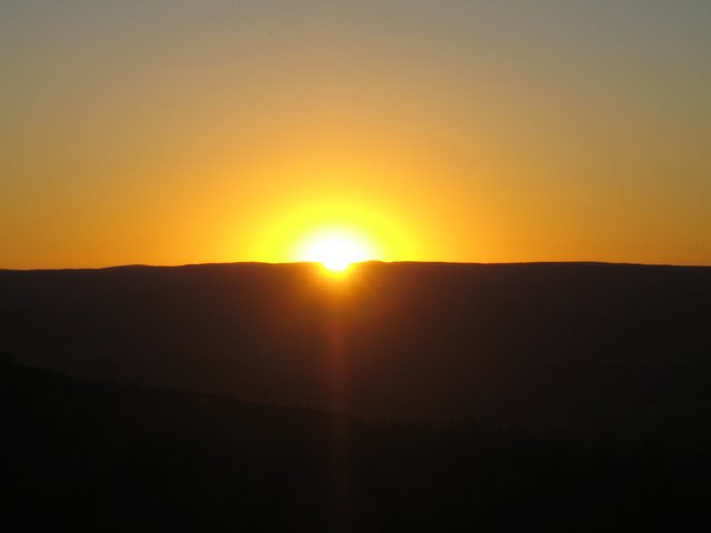 Blue mountains' sunset