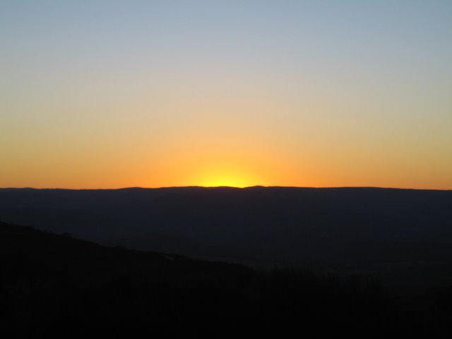 Blue mountains' sunset
