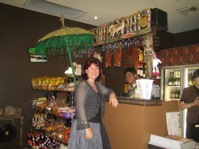 Shopping and an Indonesian restaurant
