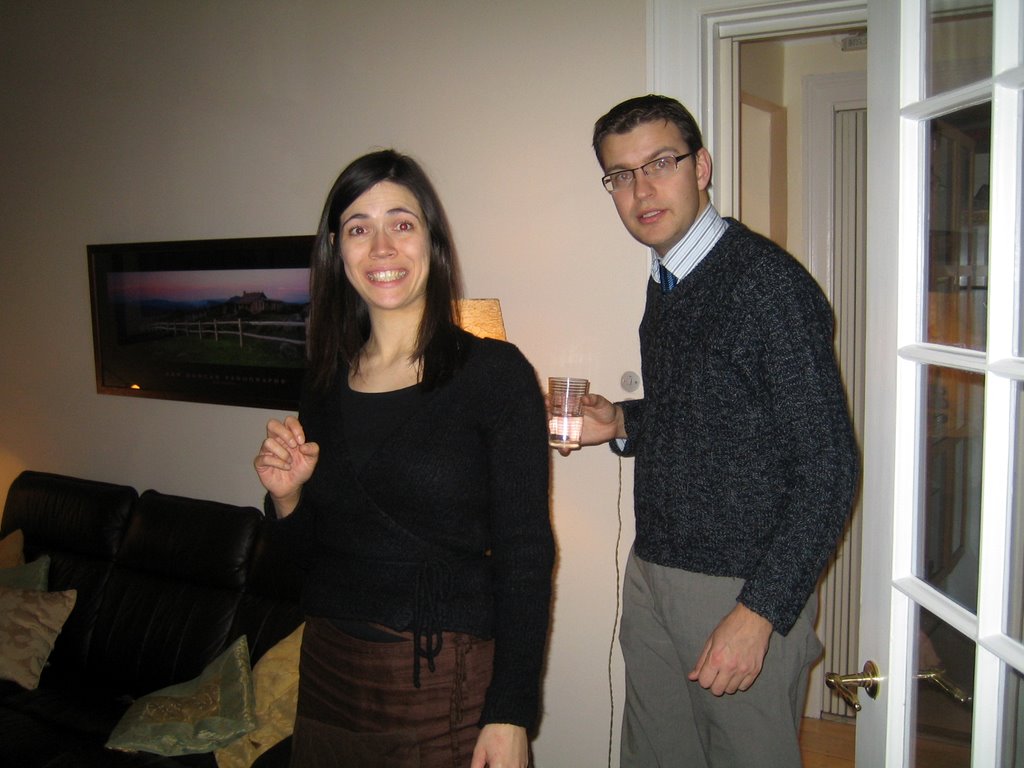 On the phone, and dinner with the Sobieckis