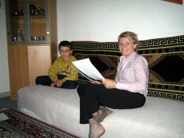 An evening with Mahsumeh, Arman and the kids
