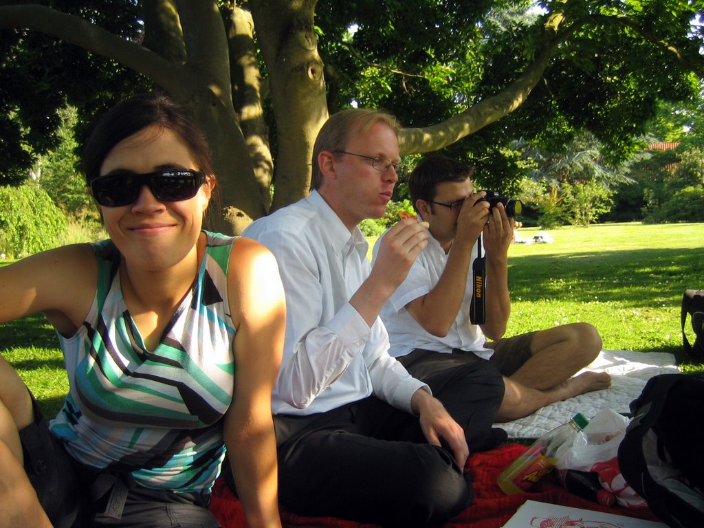 Pizza in a park