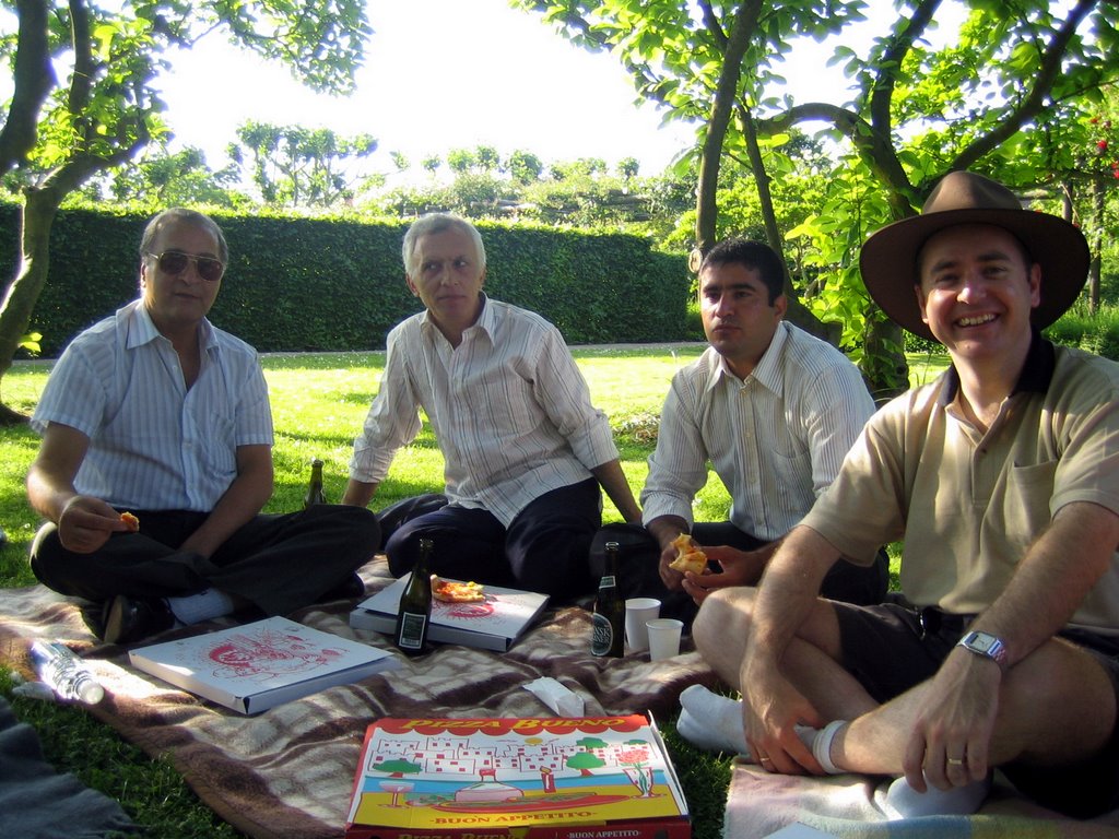 Pizza in a park
