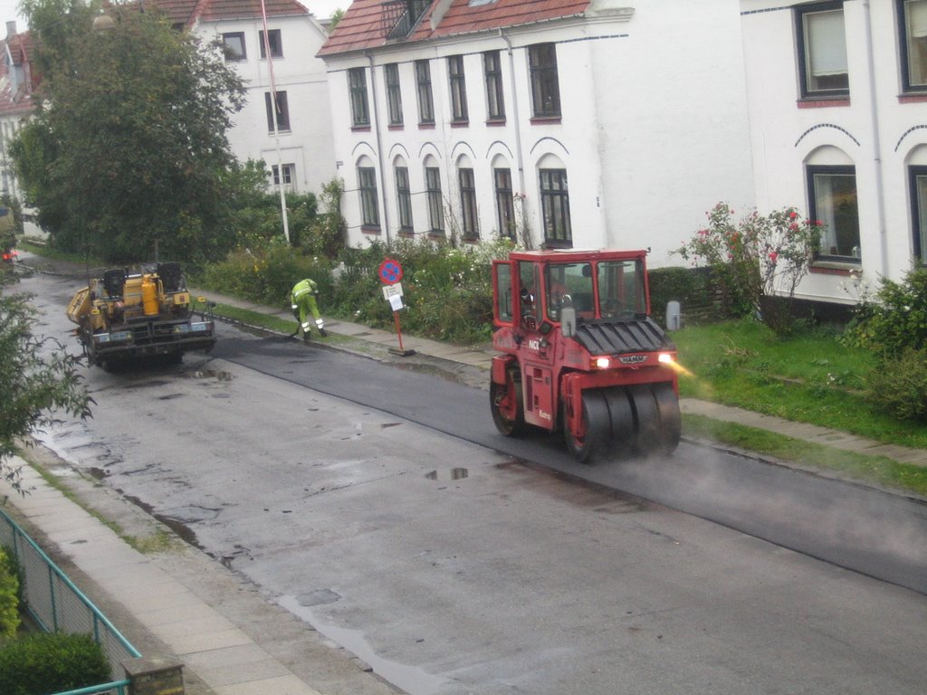 Roadworks at Kløverbladsgade
