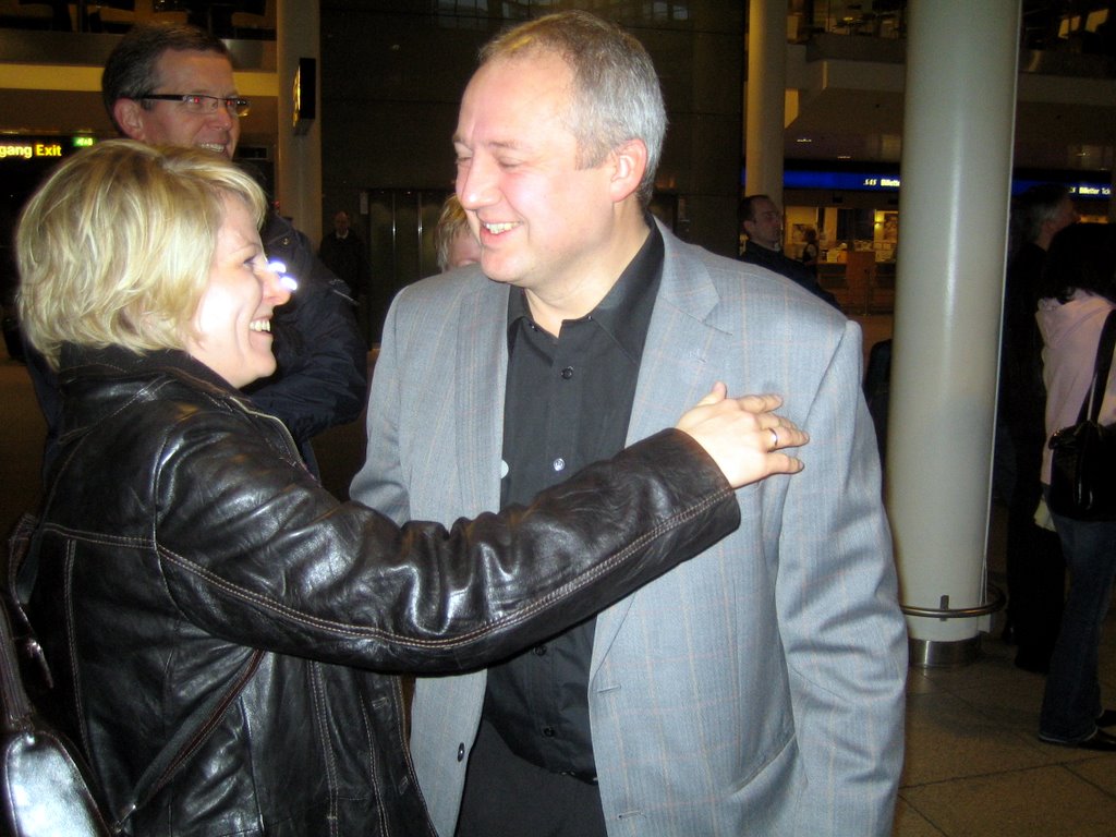 Mor and Far arriving at Copenhagen Airport
