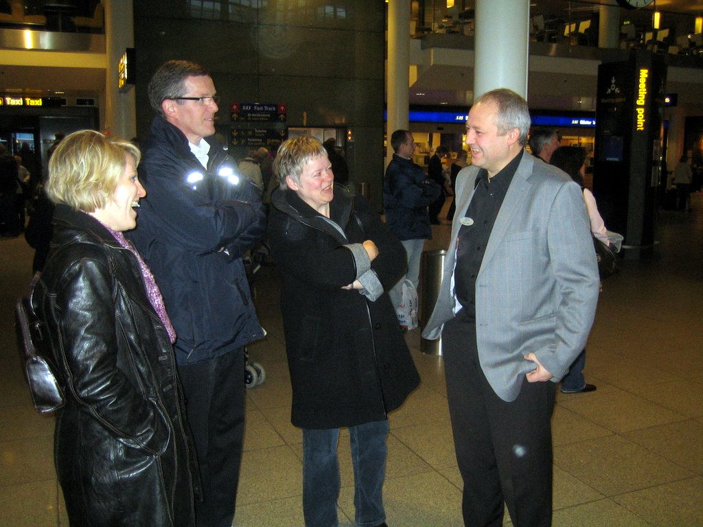 Mor and Far arriving at Copenhagen Airport