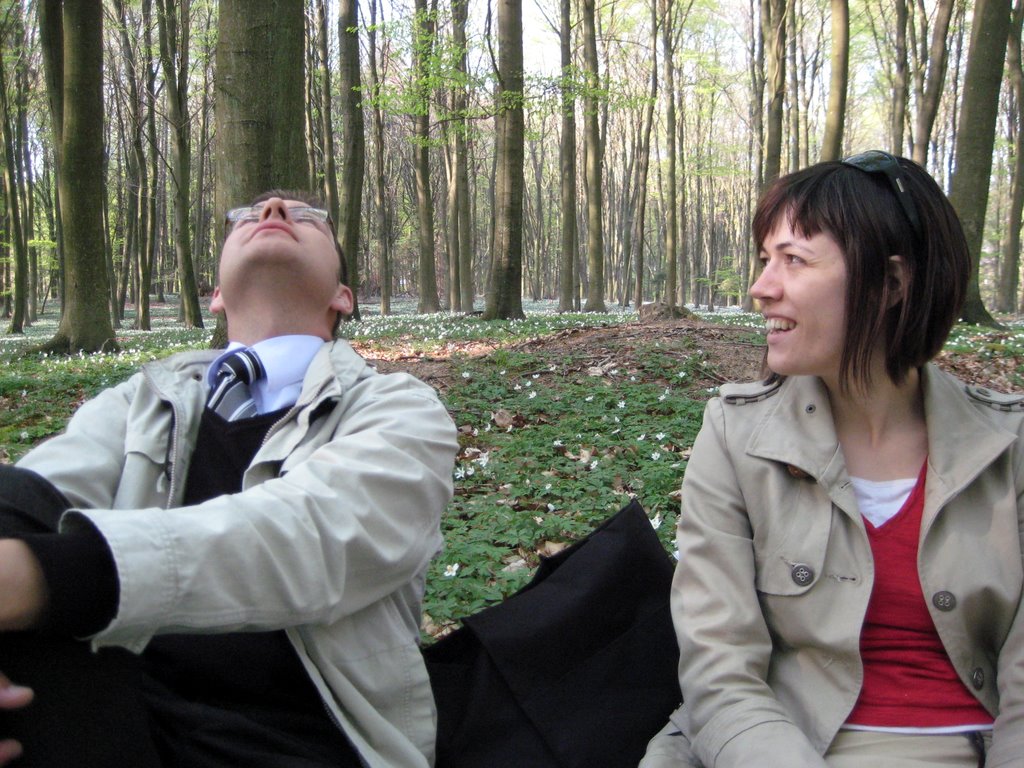 Coffee break in a forest near Fredensborg