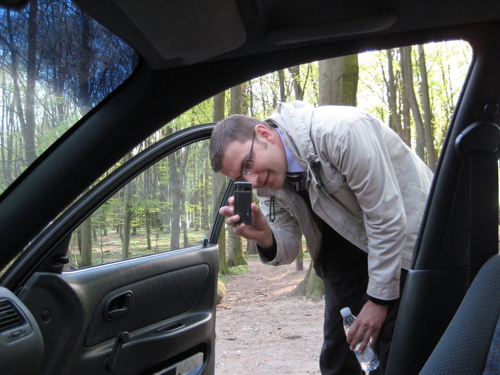 Coffee break in a forest near Fredensborg