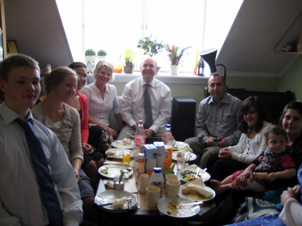Lunch at Trine's place...