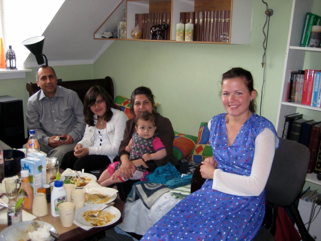 Lunch at Trine's place...