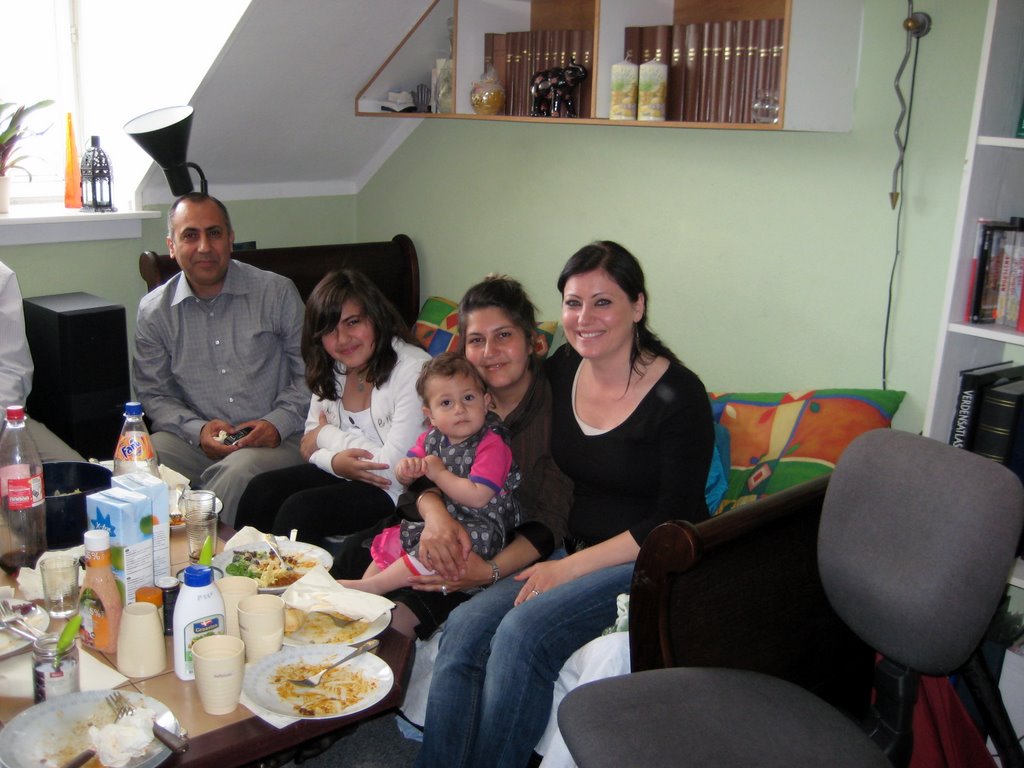 Lunch at Trine's place...