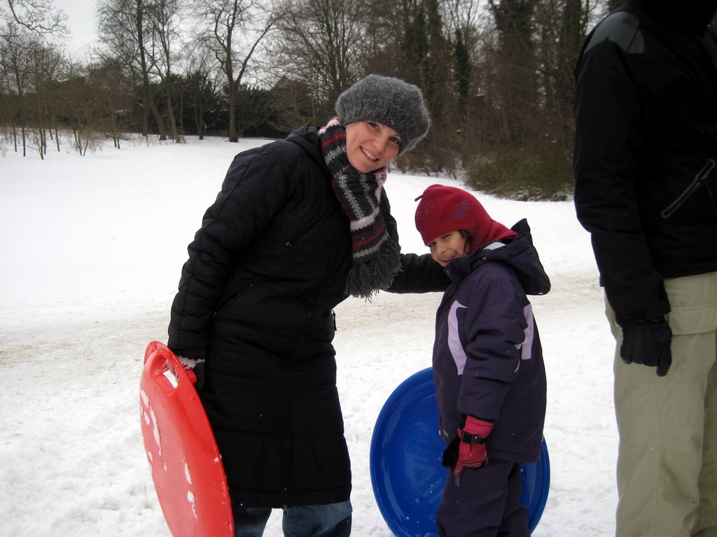 Fun with friends in the snow