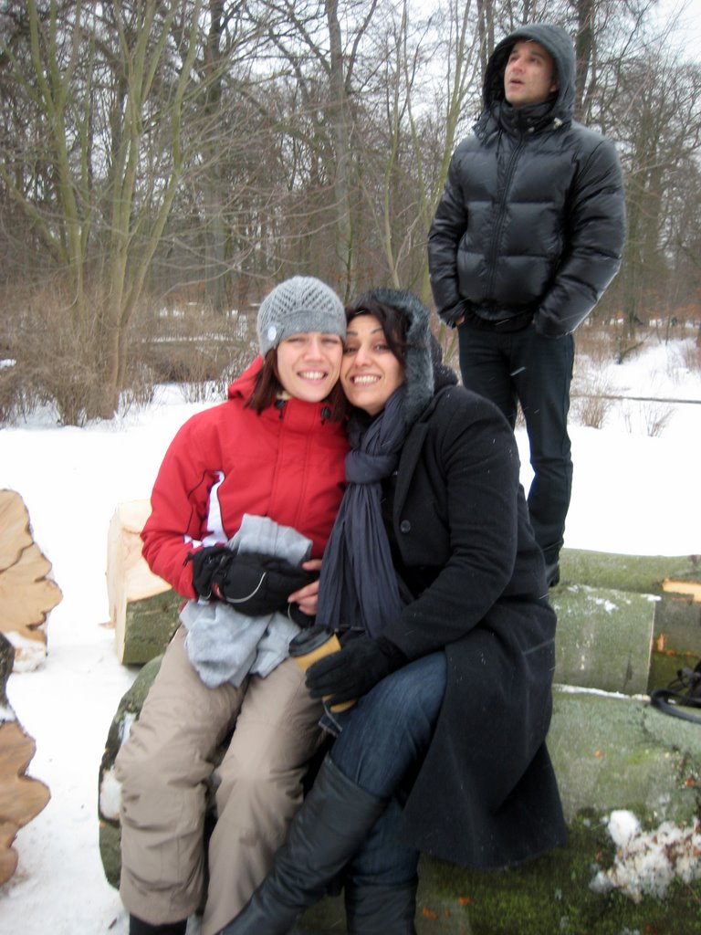 Fun with friends in the snow